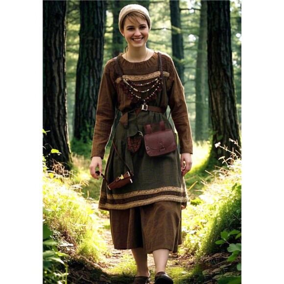 Retro Belt Pouch Waist Bag Red - Picture 4 of 6